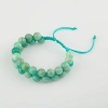 Amazonit 8mm Çift Sıra Makrome Doğal Taş Bileklik