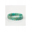 Amazonit Doğal Taş Geniş Kesim Bileklik