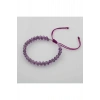 Ametist 3-4mm Çift Sıra Doğal Taş Bileklik