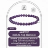Ametist 6mm Doğal Taş Bileklik