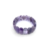 Ametist Doğal Taş Geniş Kesim Roleks Bileklik