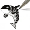 Artline Drawing System Brush Teknik Çizim Kalemi Siyah Fırça Uçlu