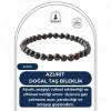 Azurit 6mm Doğal Taş Bileklik