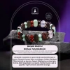 Başak Burcu Bileklik Amazonit, Bordo Granat Lal, Dumanlı Kuvars, Golden Obsidyen, Jasper, Kırmızı Akik, Pembe Kuvars, Yeşil Aventurin