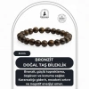 Bronzit 8mm Doğal Taş Bileklik