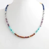 Çakra Kolye Amazonit, Ametist, Jasper, Karnelyan Akik, Lapis Lazuli