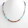 Çakra Kolye Amazonit, Ametist, Jasper, Karnelyan Akik, Lapis Lazuli