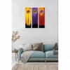 Çiçek Art 3lü Mdf Tablo