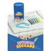 Çocuklara Özel Yıkanabilir Boyamalı Seccade Seti - Mavi