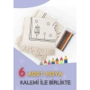 Çocuklara Özel Yıkanabilir Boyamalı Seccade Seti - Mavi