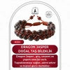 Dragon Jasper 8mm Çift Sıra Makrome Doğal Taş Bileklik