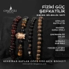 Fiziki Güç Şefkat Doğal Taş Erkek Bileklik Seti