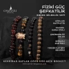 Fiziki Güç Şefkat Doğal Taş Erkek Bileklik Seti