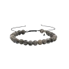 Gri Jasper 6mm Merdiven Kapama Doğal Taş Bileklik