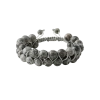 Gri Jasper 8mm Çift Sıra Makrome Doğal Taş Bileklik