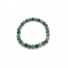Hakiki Doğal Sertifikalı Zümrüt Doğal Taş Misinalı Bileklik 6mm