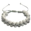 Havlit 8mm Çift Sıra Makrome Doğal Taş Bileklik