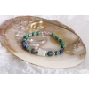 Hazel, Malahit-Lapis-Apatit-Akuamarin Doğal Taş Bileklik