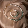 İnci-Krizokol Doğal Taş Takı Seti