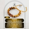 Jasper 8mm Çift Sıra Makrome Doğal Taş Bileklik