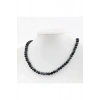 Karlı Obsidyen 6 mm Dizi Doğal Taş Kolye
