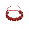 Kırmızı Akik 8mm Çift Sıra Makrome Doğal Taş Bileklik