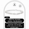 Kristal Kuvars 6mm Doğal Taş Bileklik