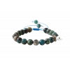 Krizokol 8mm Merdiven Kapama Doğal Taş Bileklik