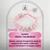 Kunzit 8mm Çift Sıra Makrome Doğal Taş Bileklik