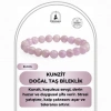 Kunzit 8mm Doğal Taş Bileklik