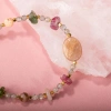 Labradorit-Renkli Turmalin-Güneş Taşı-Pembe Opal Doğal Taş Bileklik