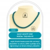 Mavi Apatit 8 mm Dizi Doğal Taş Kolye