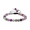 Mor Florit 8mm Doğal Taş Bileklik