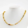 Opal Sarı 6 mm Dizi Doğal Taş Kolye