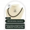 Pirit 6 mm Dizi Doğal Taş Kolye