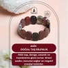 Sertifikalı Akik Geniş Kesim Doğal Taş Bileklik