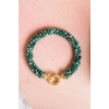 Sertifikalı El İşçiliği Örme Krizokol Gümüş Kapama Bileklik (SK:105)