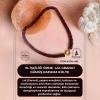 Sertifikalı El İşçiliği Örme Lal (Granat) Gümüş Kapama Kolye (SK:085)