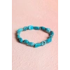 Sertifikalı Fieruze(Turkuaz) Gümüş Aparatlı Doğal Taş Bileklik (SK:028)