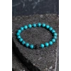 Sertifikalı Firuze (Turkuaz)Doğal Taş bileklik 6MM 037