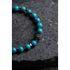 Sertifikalı Firuze (Turkuaz)Doğal Taş bileklik 6MM 037