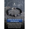 Sertifikalı Gümüş Aslan Detaylı Deri Bileklik (SK:194)