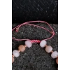 Sertifikalı Güneş Taşı ve Pembe Kuvars Bileklik