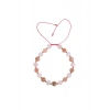Sertifikalı Güneş Taşı ve Pembe Kuvars Bileklik