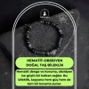 Sertifikalı Hematit ve Obsidyen Doğal Taş Bileklik