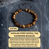 Sertifikalı Kaplan Gözü Doğal Taş Makrome Bileklik / 6-8 mm (SK:192)