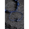 Sertifikalı Lapis Lazuli, Hematit Doğal Taş Makrome Bileklik (SK:360)