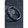 Sertifikalı Obsidyen Geniş Kesim Doğal Taş Bileklik