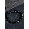 Sertifikalı Obsidyen, Hematit Doğal Taş Bileklik