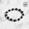Sertifikalı Orijinal Labrodorit Siyah Turmalin Doğal Taş Bileklik